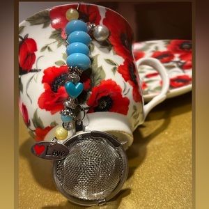 Custom Made Jeweled Tea Ball Steeper Infuser 💕